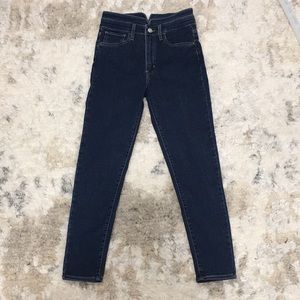 Levi's Women's Mile High super Skinny ankle Jeans - Dark Blue Wash